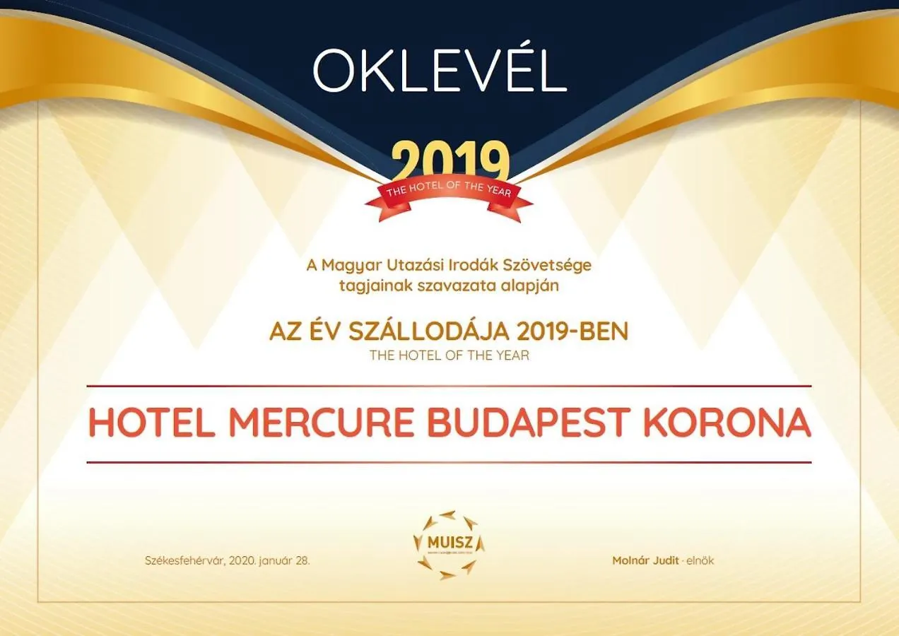 מלון Mercure Budapest Korona